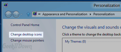 Personalize Desktop Windows 8
