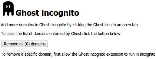 Ghost Incognito Options