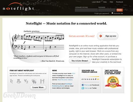 Nifty Websites Collection Noteflight