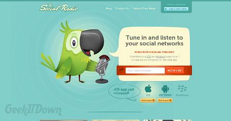 Nifty Websites Collection The Social Radio