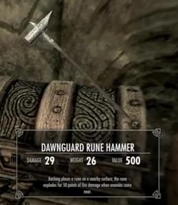 Skyrim Dawnguard Rune Hammer
