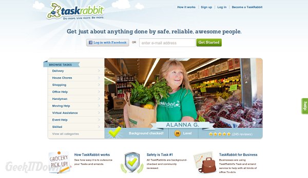 Nifty Websites Collection TaskRabbit