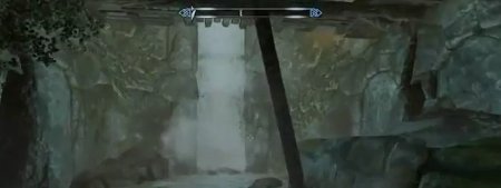 Skyrim Dragonborn waterfall hidden door