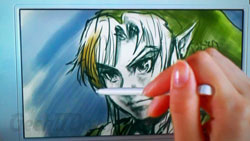 Zelda Drawing on Nintendo Wii U Controller