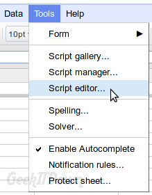 Gmail Snooze Script Editor
