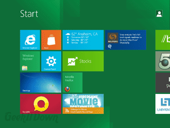 Windows 8 Metro UI Drag Drop Apps