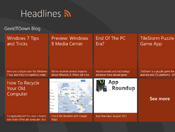 Windows 8 Top Things RSS Feeds