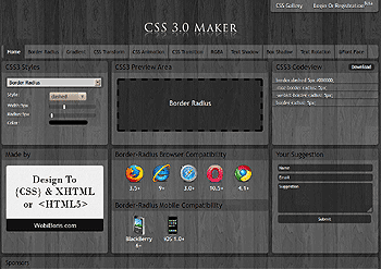 Nifty Websites Collection Css3maker