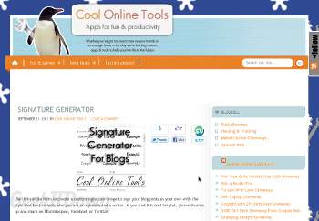 Nifty Websites Collection Coolonlinetools