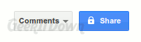 Google Docs Share Button