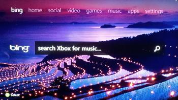 Xbox 360 Bing Search