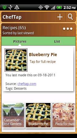 Cheftap Blueberry Pie