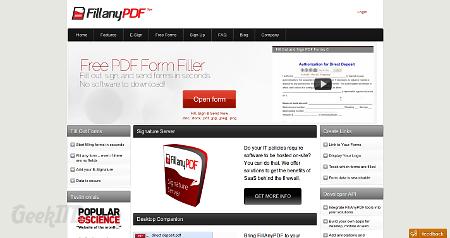 Nifty Websites Collection FillAnyPDF