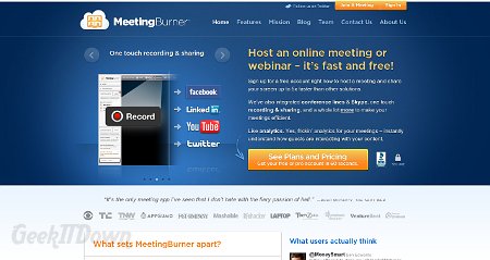 Nifty Websites Collection MeetingBurner