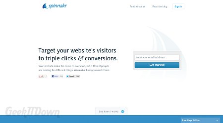 Nifty Websites Collection Spinnakr