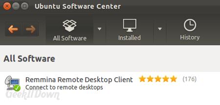 Remmina Ubuntu Software Center